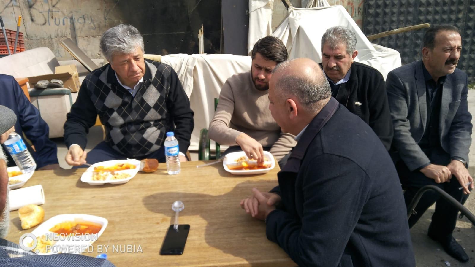 Adıyaman'da depremzede Hemşehrilerimizi ziyaret ettik.